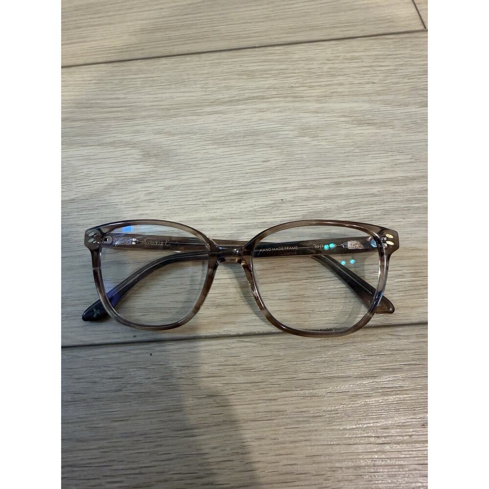 AMELIA E. 23-011 35-001643 EYE EYEGLASS FRAMES 52-17-140 Clear Purple